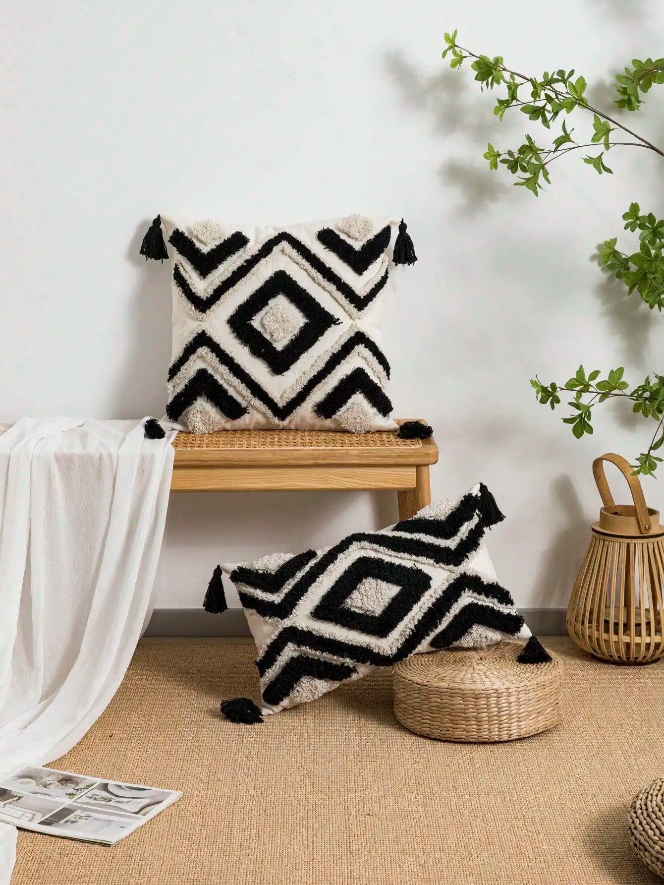 Nordic INS-Style Tufted Throw Pillow Cover