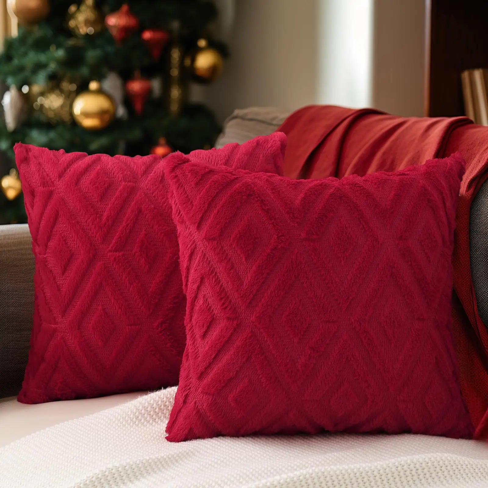Velvet Throw Pillow Cover Set – 2 Pieces (45x45cm)