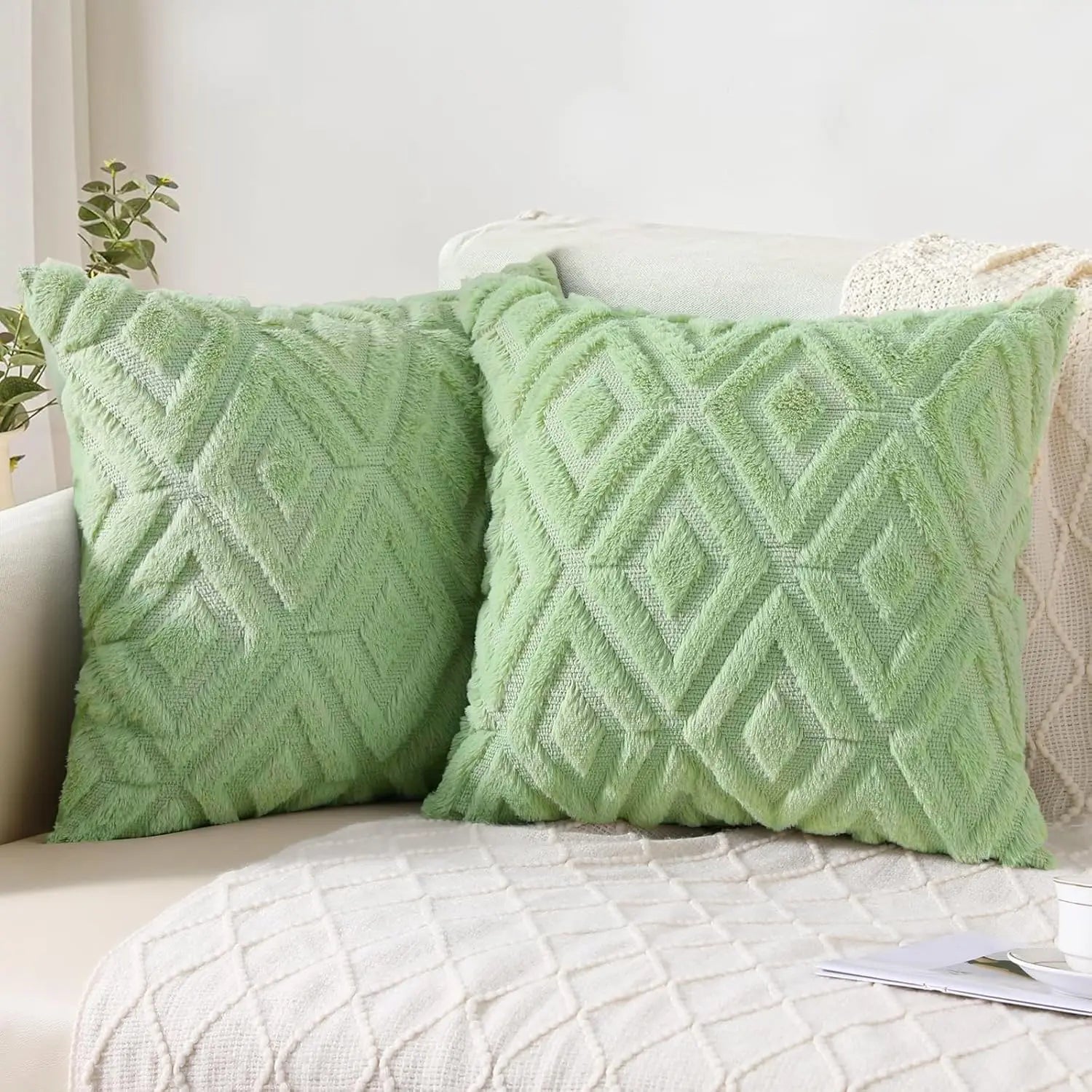 Velvet Throw Pillow Cover Set – 2 Pieces (45x45cm)