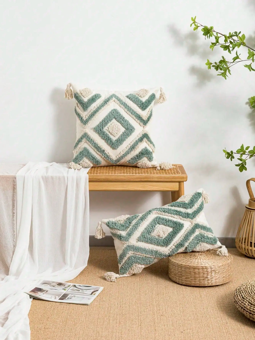 Nordic INS-Style Tufted Throw Pillow Cover