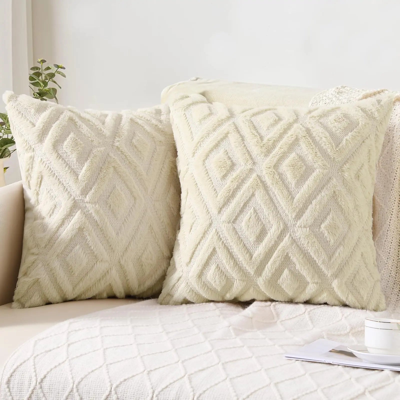 Velvet Throw Pillow Cover Set – 2 Pieces (45x45cm)