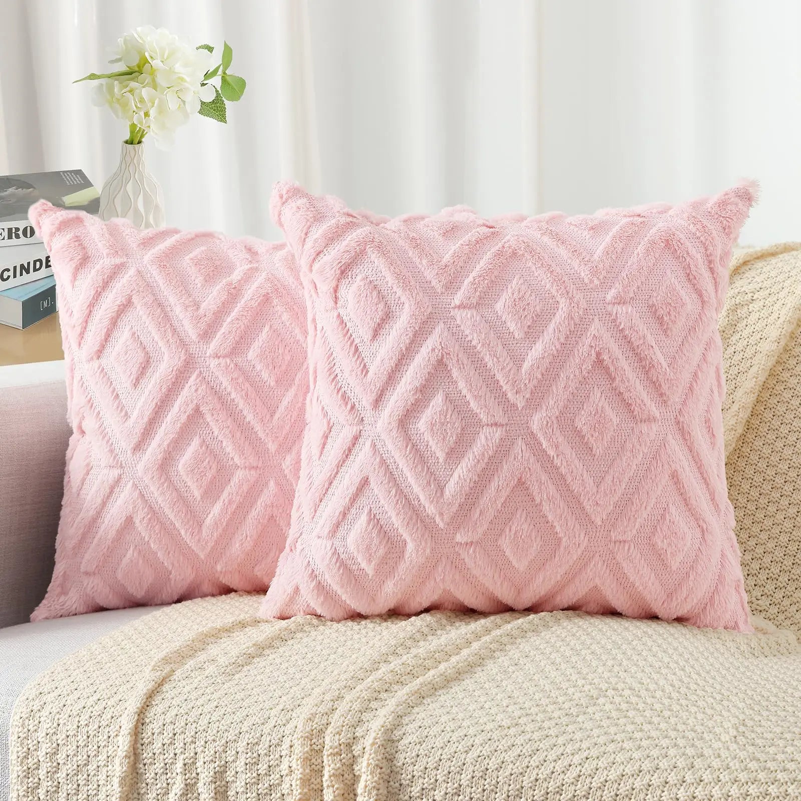 Velvet Throw Pillow Cover Set – 2 Pieces (45x45cm)