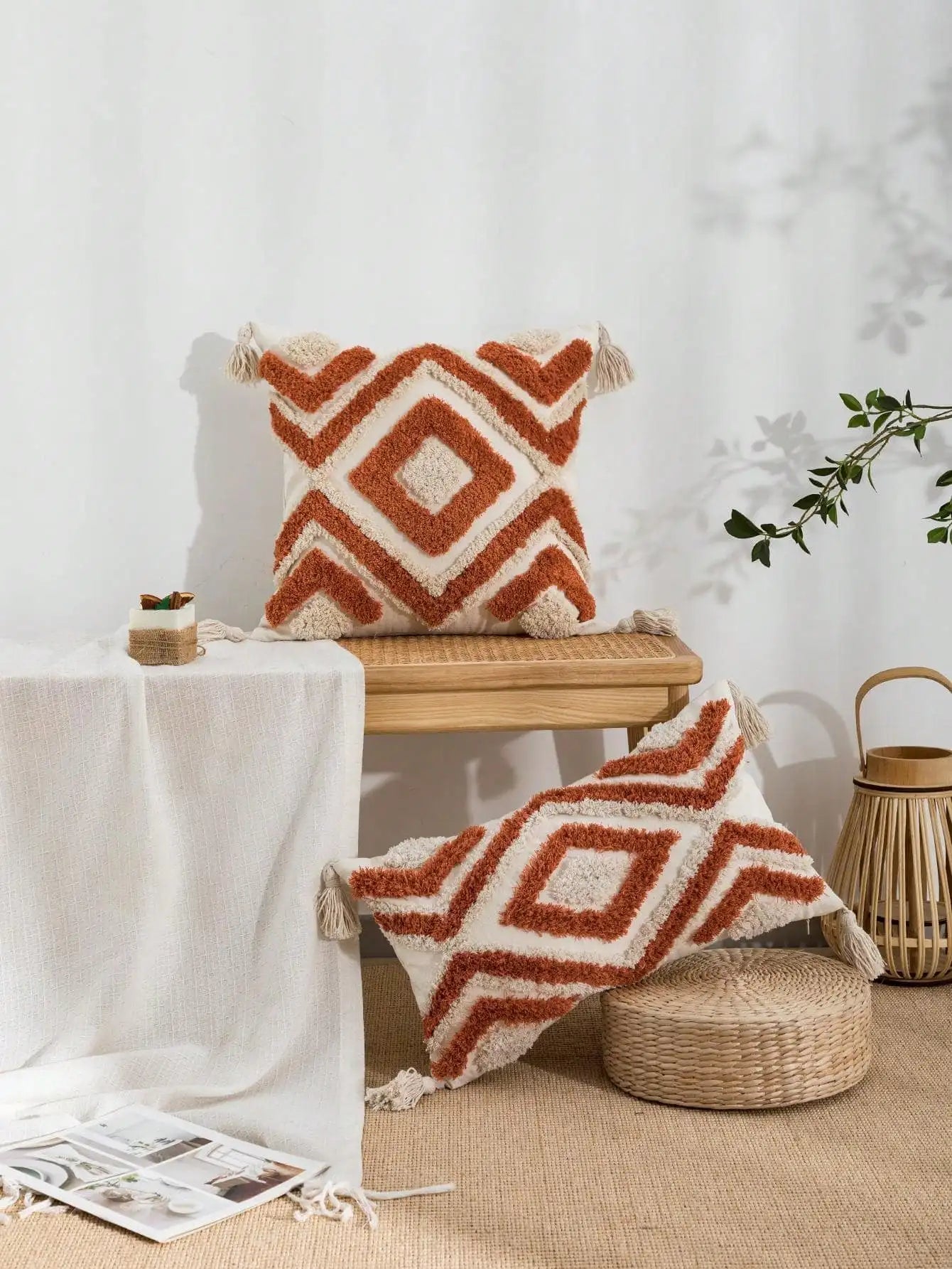 Nordic INS-Style Tufted Throw Pillow Cover