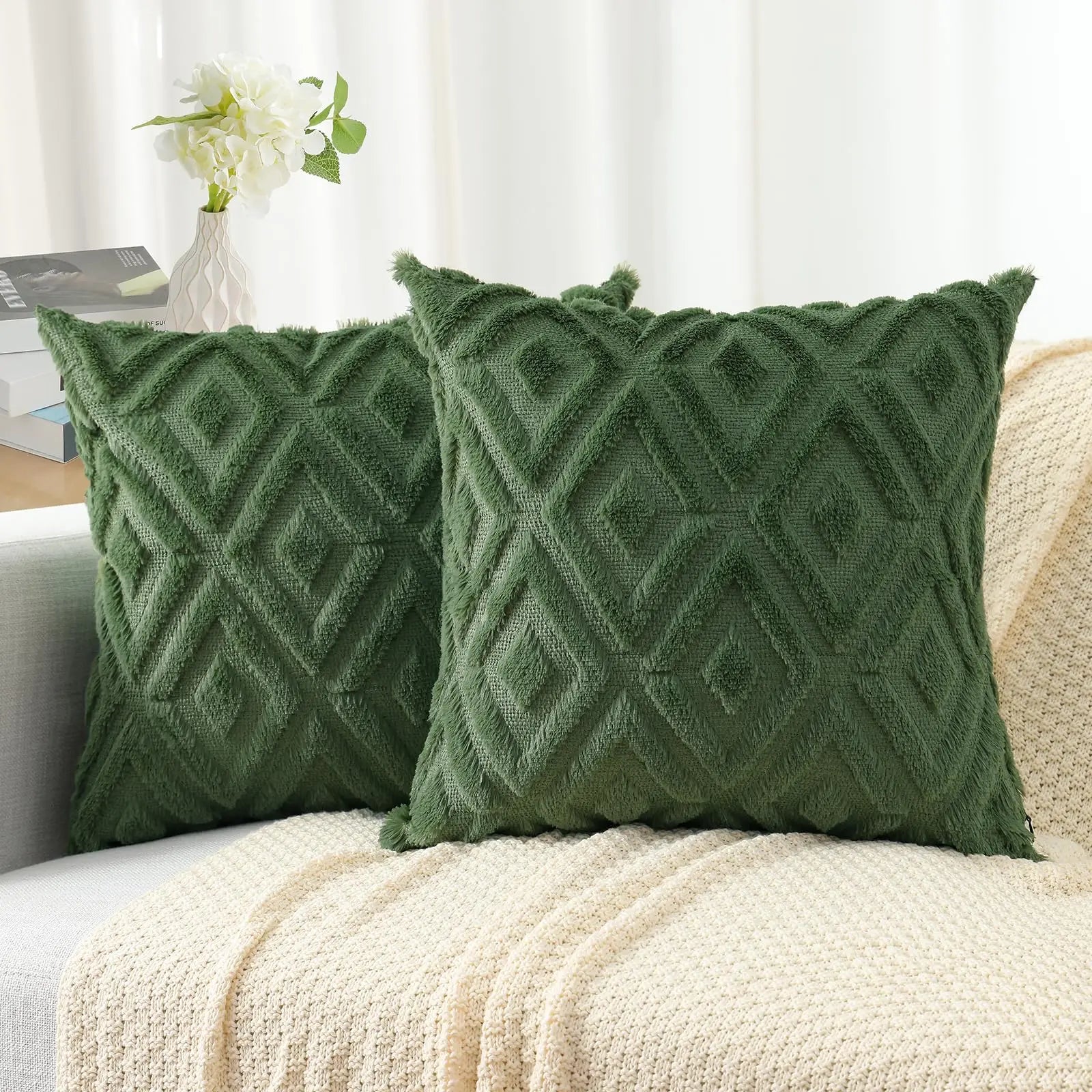 Velvet Throw Pillow Cover Set – 2 Pieces (45x45cm)