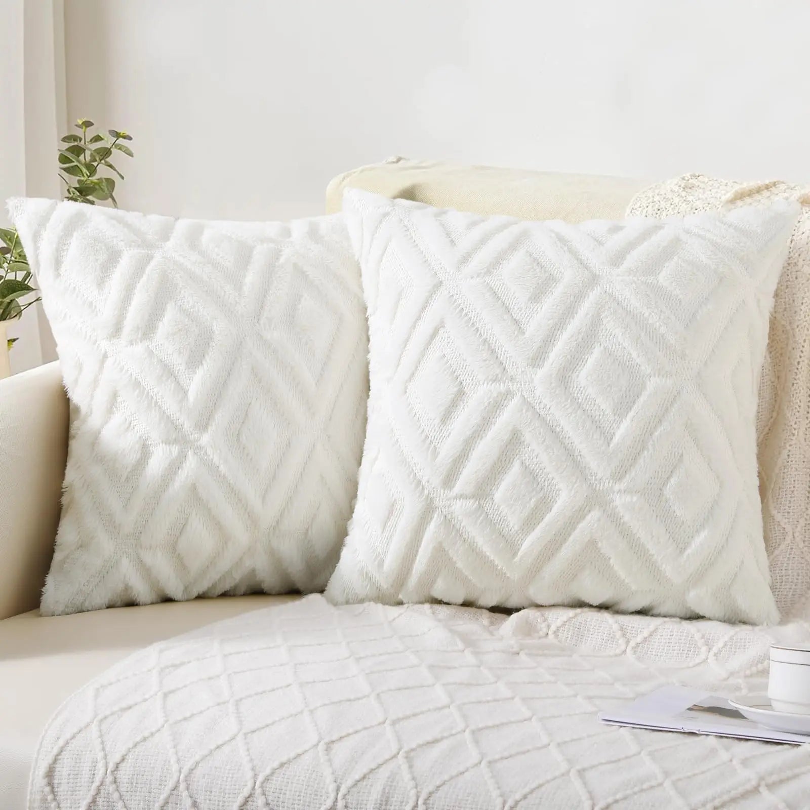 Velvet Throw Pillow Cover Set – 2 Pieces (45x45cm)