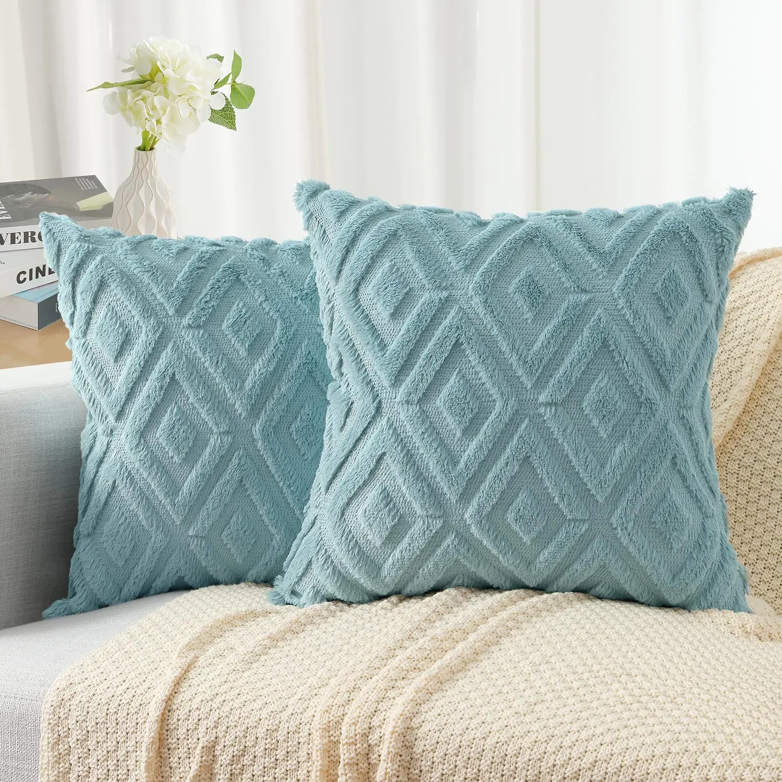 Velvet Throw Pillow Cover Set – 2 Pieces (45x45cm)