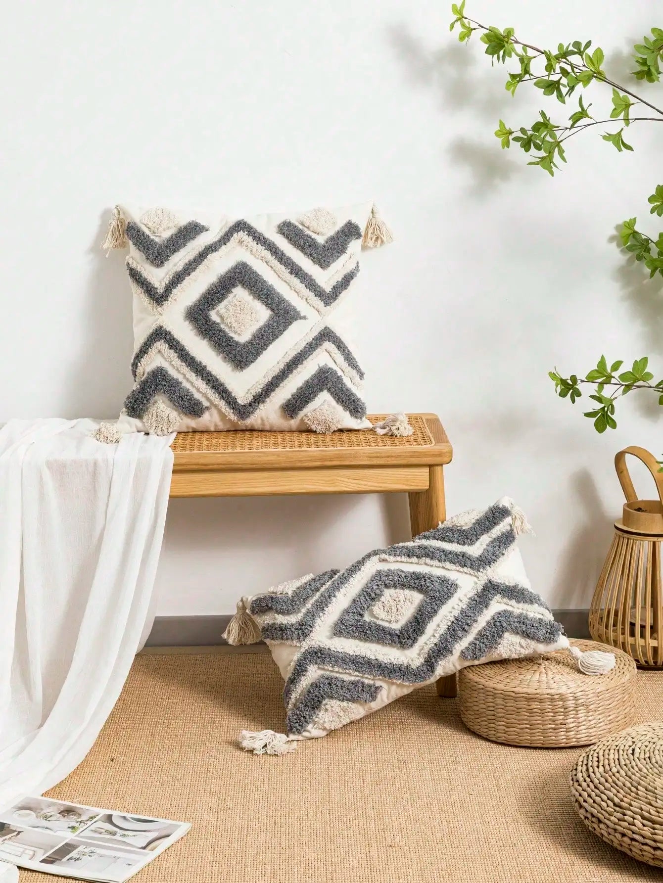 Nordic INS-Style Tufted Throw Pillow Cover
