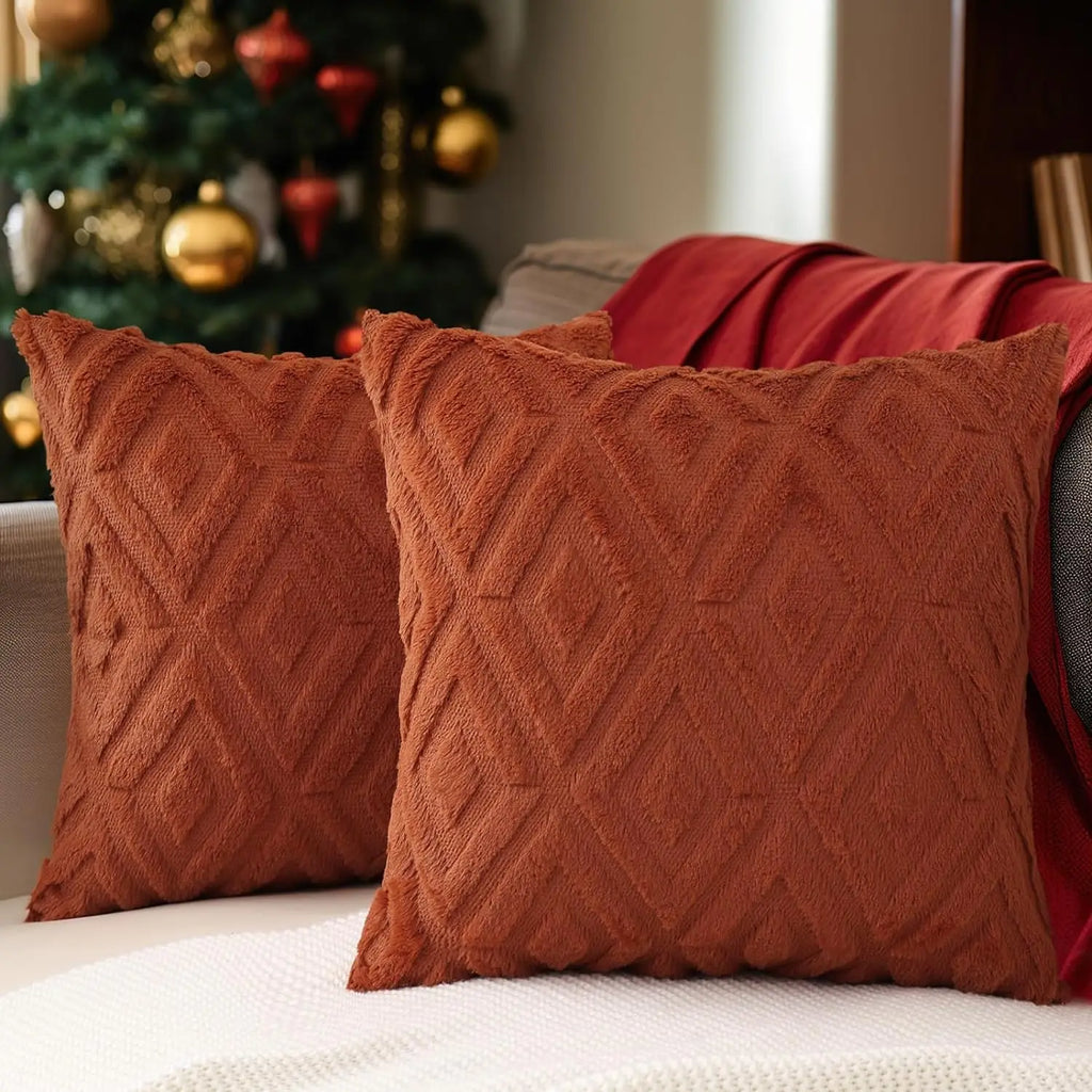 Velvet Throw Pillow Cover Set – 2 Pieces (45x45cm)