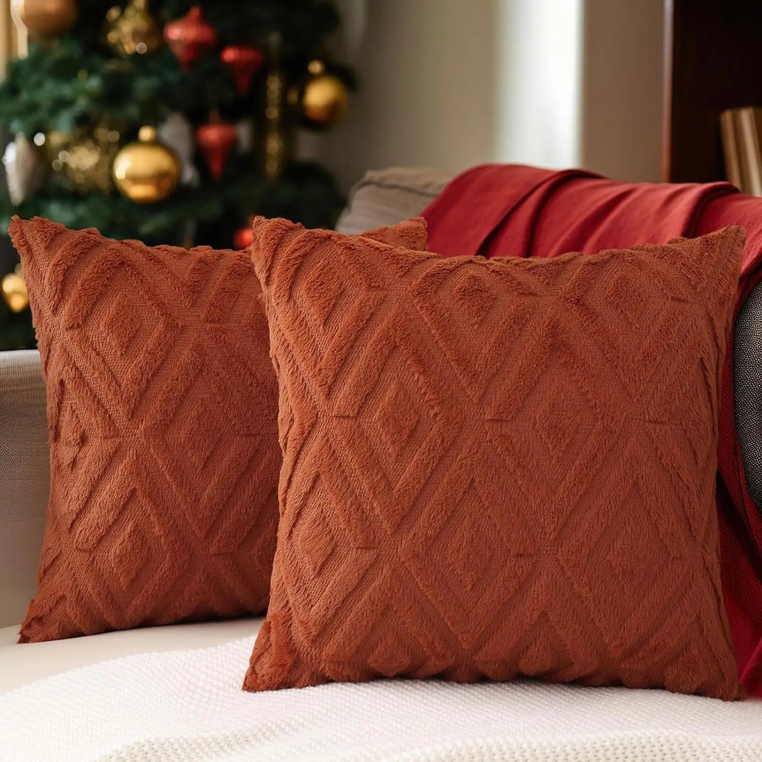 Velvet Throw Pillow Cover Set – 2 Pieces (45x45cm)